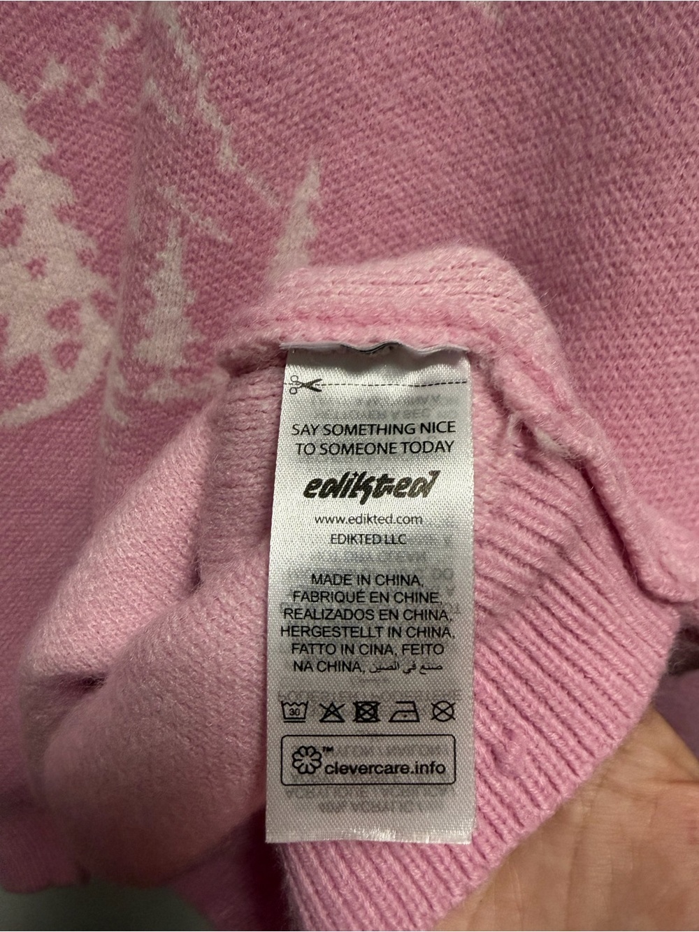 Edikted Après Ski Oversize Sweater Women’s Size XL - Picture 4 of 6